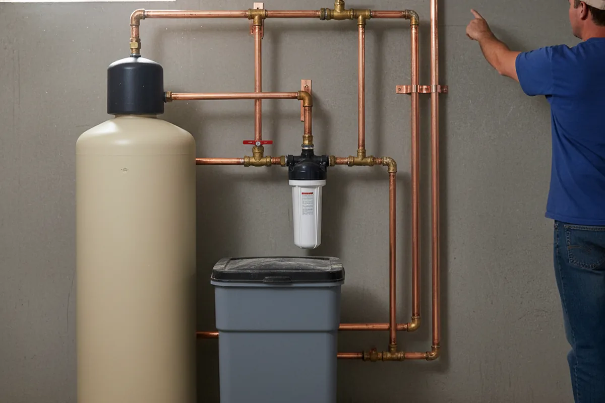 Whole-house water treatment system installed in High Bridge